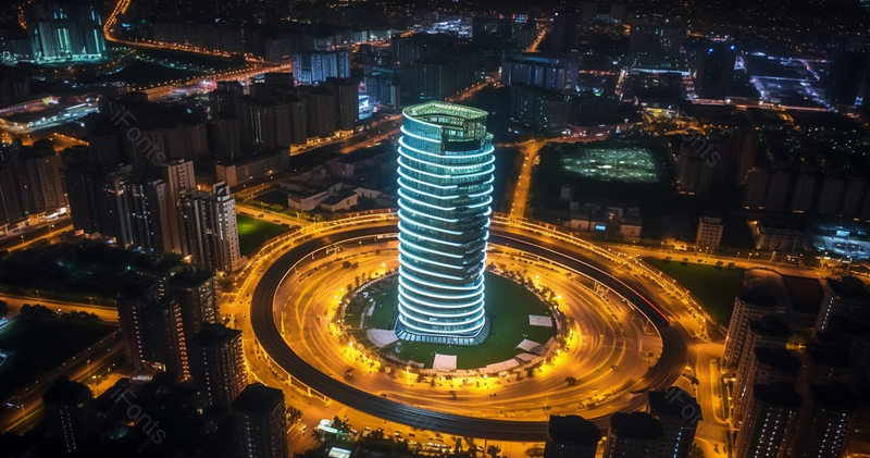 城市建筑CBD大都市地标性建筑夜景美景,高清,摄影图,摄影图片,图片大全,摄影图免费下载
